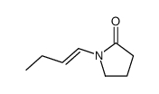 (E)-1-(but-1-en-1-yl)pyrrolidin-2-one Structure