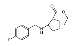 ETHYL (1S,2R)-2-(4-FLUOROBENZYLAMINO)CYCLOPENTANECARBOXYLATE Structure