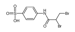 4-(2,3-dibromopropanoylamino)benzenesulfonic acid结构式