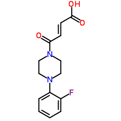 (2E)-4-[4-(2-Fluorophenyl)-1-piperazinyl]-4-oxo-2-butenoic acid Structure