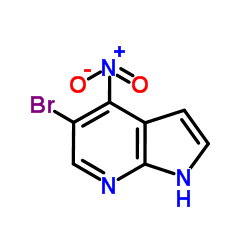 5-Bromo-4-nitro-7-azaindole structure