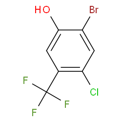 2-BroMo-4-chloro-5-(trifluoroMethyl)phenol Structure