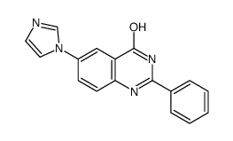 6-(1H-imidazol-1-yl)-2-phenylquinazolin-4(3H)-one structure