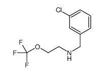 N-(3-Chlorobenzyl)-2-(trifluoromethoxy)ethanamine结构式