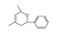 (2R,6S)-4,6-dimethyl-2-phenyl-3,6-dihydro-2H-pyran结构式