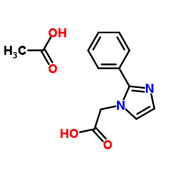 (2-PHENYL-IMIDAZOL-1-YL)-ACETIC ACID ACETATE Structure