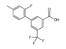 3-(2-fluoro-4-methylphenyl)-5-(trifluoromethyl)benzoic acid结构式