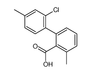 2-(2-chloro-4-methylphenyl)-6-methylbenzoic acid结构式