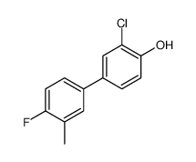 2-chloro-4-(4-fluoro-3-methylphenyl)phenol结构式