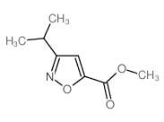 5-Isoxazolecarboxylicacid,3-(1-methylethyl)-,methylester(9CI) Structure