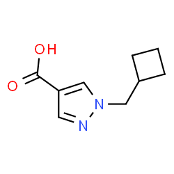 1-(Cyclobutylmethyl)-1H-pyrazole-4-carboxylic acid结构式