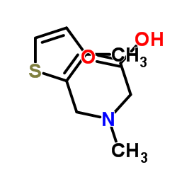 N-Methyl-N-[(3-methyl-2-thienyl)methyl]glycine Structure