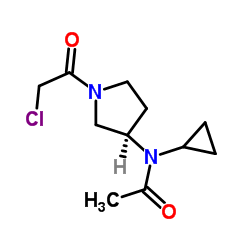 N-[(3R)-1-(Chloroacetyl)-3-pyrrolidinyl]-N-cyclopropylacetamide结构式