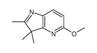 5-methoxy-2,3,3-trimethylpyrrolo[3,2-b]pyridine结构式