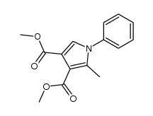 dimethyl 2-methyl-1-phenylpyrrole-3,4-dicarboxylate结构式