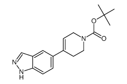 tert-butyl 4-(1H-indazol-5-yl)-3,6-dihydropyridine-1(2H)-carboxylate结构式