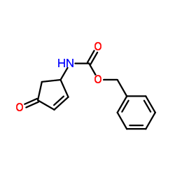 benzyl N-(4-oxocyclopent-2-en-1-yl)carbamate Structure