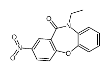 5-ethyl-8-nitrobenzo[b][1,4]benzoxazepin-6-one结构式