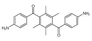 [4-(4-aminobenzoyl)-2,3,5,6-tetramethylphenyl]-(4-aminophenyl)methanone结构式