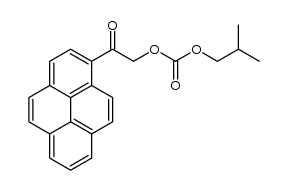 isobutyl 2-oxo-2-(pyren-1-yl)ethyl carbonate Structure