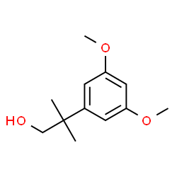 2-(3,5-dimethoxyphenyl)-2-methylpropan-1-ol structure