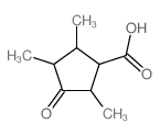 Cyclopentanecarboxylic acid, 2,3,5-trimethyl-4-oxo-结构式