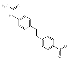 N-[4-[2-(4-nitrophenyl)ethenyl]phenyl]acetamide结构式