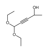 (2S)-5,5-diethoxypent-3-yn-2-ol结构式