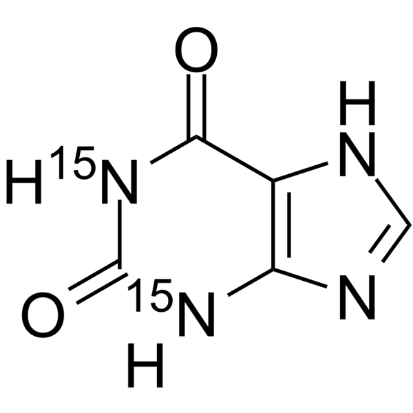 Xanthine-15N2 structure