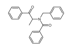 N-benzyl-N-(1-methyl-2-oxo-2-phenyl-ethyl)benzamide结构式