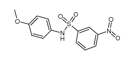 N-(4-Methoxyphenyl)-3-nitrobenzenesulfonamide结构式