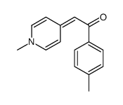 1-(4-methylphenyl)-2-(1-methylpyridin-4-ylidene)ethanone结构式