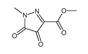 1H-Pyrazole-3-carboxylicacid,4,5-dihydro-1-methyl-4,5-dioxo-,methylester(9CI) structure