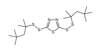 2,5-bis(2,4,4-trimethylpentan-2-yldisulfanyl)-1,3,4-thiadiazole Structure