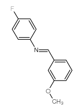 N-(3-甲氧基苯亚甲基)-4-氟苯胺结构式