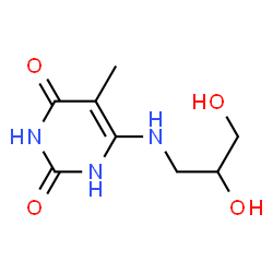 2,4(1H,3H)-Pyrimidinedione, 6-[(2,3-dihydroxypropyl)amino]-5-methyl- (9CI) picture