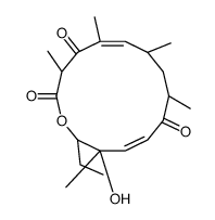 (3R,5E,7S,9R,11E,13S,14R)-14-Ethyl-13-hydroxy-3,5,7,9,13-pentamethyloxacyclotetradeca-5,11-diene-2,4,10-trione Structure