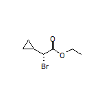 Ethyl (R)-2-Bromo-2-cyclopropylacetate Structure