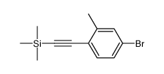 2-(4-bromo-2-methylphenyl)ethynyl-trimethylsilane Structure