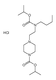 propan-2-yl 4-[2-[butyl(propan-2-yloxycarbonyl)amino]ethyl]piperazine-1-carboxylate,hydrochloride Structure