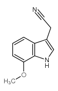 2-(7-methoxy-1H-indol-3-yl)acetonitrile structure