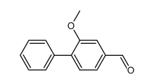 [1,1'-BIPHENYL]-4-CARBOXALDEHYDE,2-METHOXY- Structure