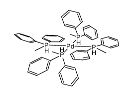 tetrakis(methyldiphenylphosphine)palladium Structure