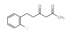 2,4-Hexanedione,6-(2-chlorophenyl)- Structure