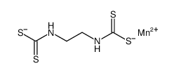 manganese(+2) cation: [2-(sulfidocarbothioylamino)ethylamino]methanedi thioate结构式