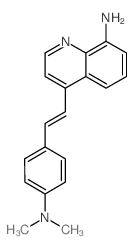 8-Quinolinamine,4-[2-[4-(dimethylamino)phenyl]ethenyl]-结构式