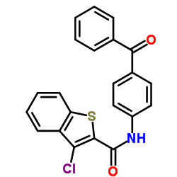 N-(4-Benzoylphenyl)-3-chloro-1-benzothiophene-2-carboxamide Structure