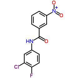 N-(3-Chloro-4-fluorophenyl)-3-nitrobenzamide Structure