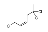 1,5,5-trichlorohex-2-ene Structure