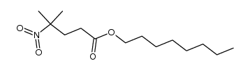 4-methyl-4-nitro-valeric acid octyl ester结构式